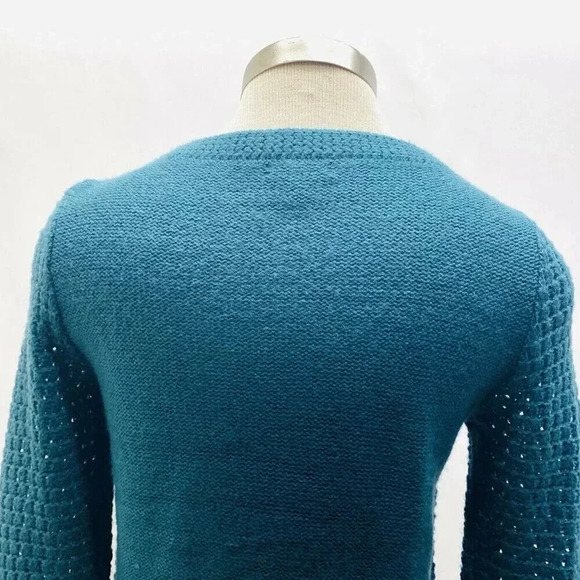 CASLON Women Long Sleeve Button Down Green Casual Cardigan Sweater Size Small - Picture 5 of 10